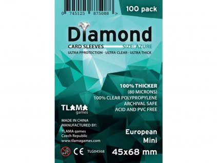 obaly na karty diamond azure european mini 45x68 mm