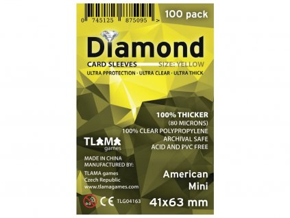 Obaly na karty Diamond Yellow: American Mini (41x63 mm)