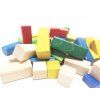 barevné dřevěné kostky - stavebnice