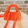 Háčkovaná kabelka Paris orange