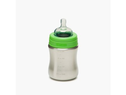 KK 266ml Baby Bottle Brushed stainless (BS) Medium Flow Nipple