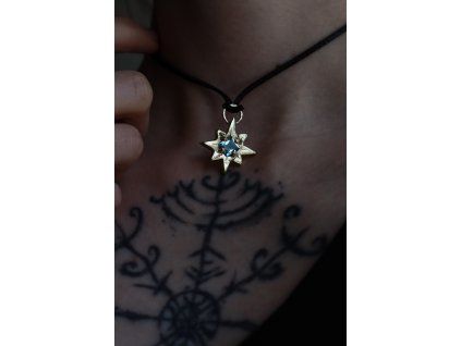 přívěsek Hvězdný amulet - akvamarín
