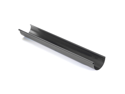 Farebný oceľový žľab polkruhový, 250 mm Strieborná 4 m
