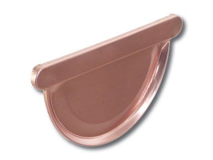 Medené žľabové čelo profilované - 333 mm