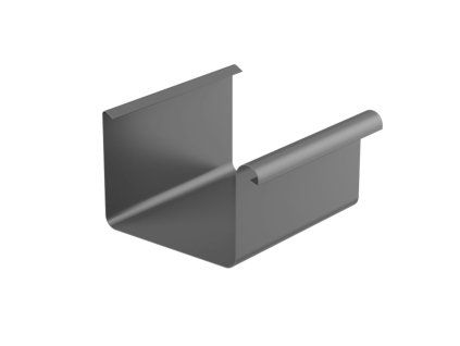 Galeco STAL2 hranatý žľab RAL 9007