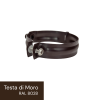 Farebná oceľová objímka M10, 80 mm Testa di Moro RAL 8028