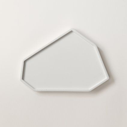 Beton-Tablett Picasso – Weiß – Größe L