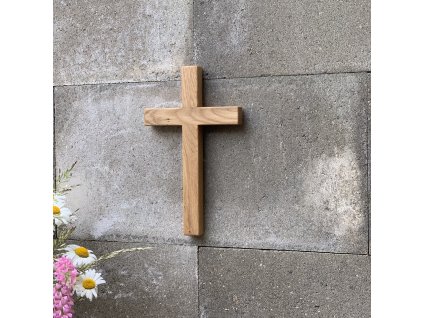 Dřevěný kříž 25 cm č.121
