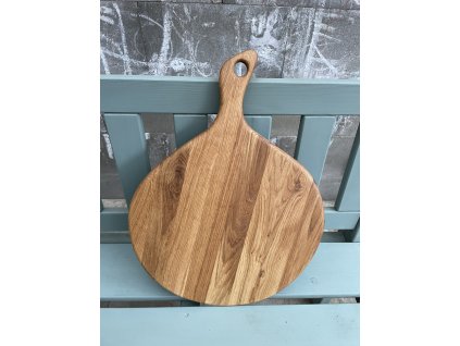 Kulaté dubové prkénko s madlem