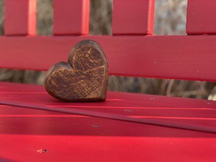 Srdce dubové hnědé