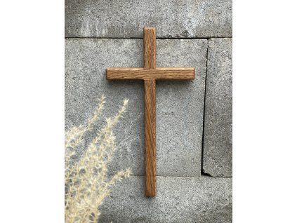 Dřevěný kříž 30 cm č.76