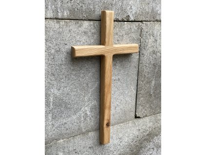 Dřevěný kříž 30 cm č.84