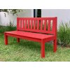 Zahradní smrková lavice 150 cm- červená