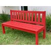Zahradní smrková lavice 150 cm- červená