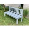Zahradní smrková lavice 150 cm- pastelově šedá
