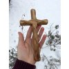 Jasanový kříž 20 cm broušený č.149