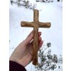 Jasanový kříž 20 cm broušený č.149