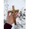 Jasanový kříž 20 cm broušený č.149
