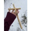 Jasanový kříž 30 cm broušený č.150