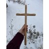 Dubový kříž 40 cm k zavěšení č. 153