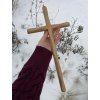 Dubový kříž 40 cm k zavěšení č. 153