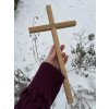 Dubový kříž 40 cm k zavěšení č. 155