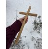 Dubový kříž 40 cm k zavěšení č. 155