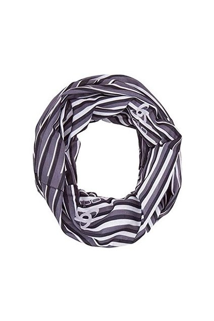 Multifunkčná šatka PRINTED (FARBA sivá-pruhy)