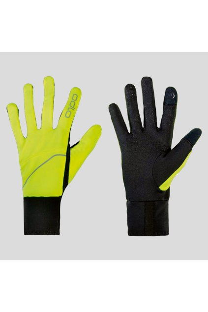 Rukavice na behanie INTENSITY SAFETY LIGHT (FARBA žltá, VEĽKOSŤ M)