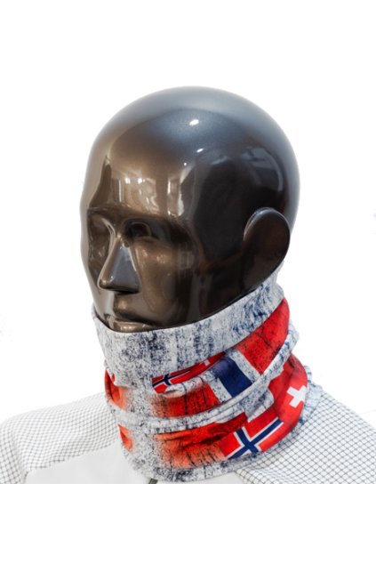 Multifunkčná šatka na zimu NORWAY SWISS Wind Control (FARBA biela)