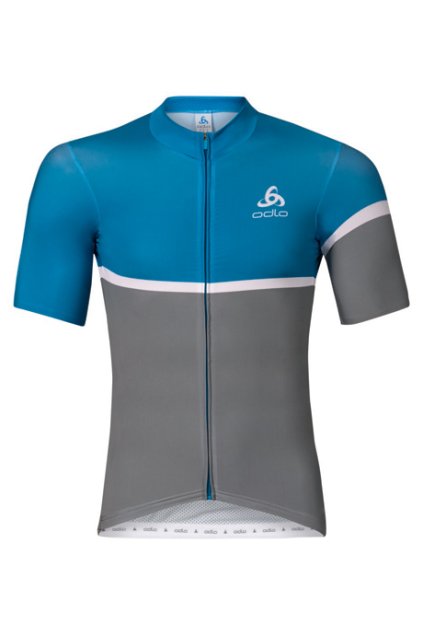 Cyklistický dres dlhý zips KAMIKAZE (FARBA modrá, VEĽKOSŤ L)