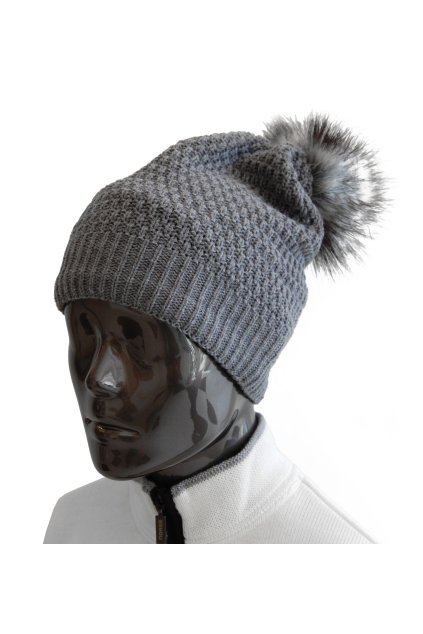 Pletená čiapka na zimu MOSS (FARBA biela)