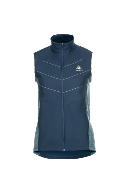 Bežecká-skialpová vesta RUN EASY S-THERMIC (FARBA bordová, VEĽKOSŤ XS)