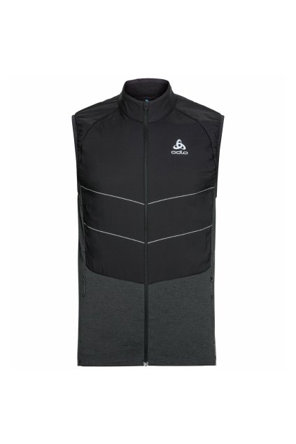 Bežecká-skialpová vesta RUN EASY S-THERMIC (FARBA čierna, VEĽKOSŤ S)