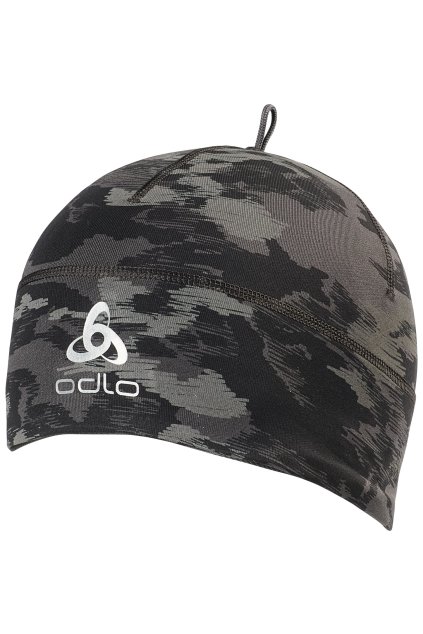 Detská čiapka na zimu POLYKNIT WARM KIDS ECO PRINT (FARBA sivá)