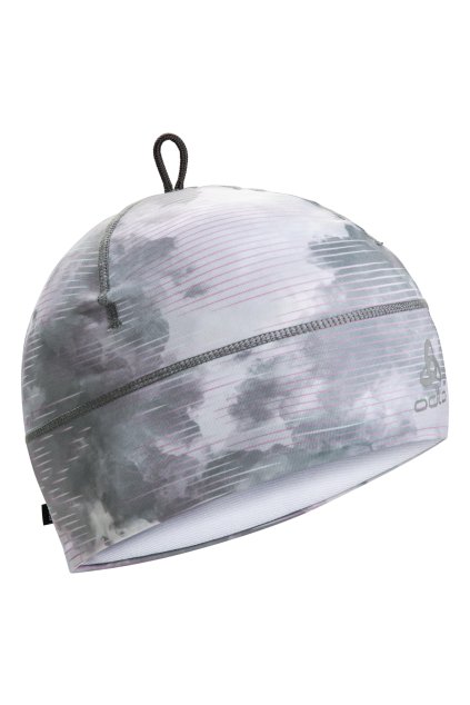 Čiapka POLYKNIT WARM ECO PRINT (FARBA sivá-pruhy)