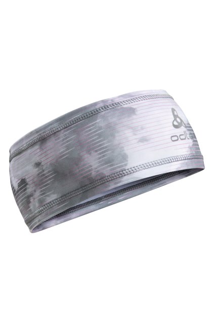 Čelenka POLYKNIT LIGHT ECO PRINT (FARBA sivá-pruhy)