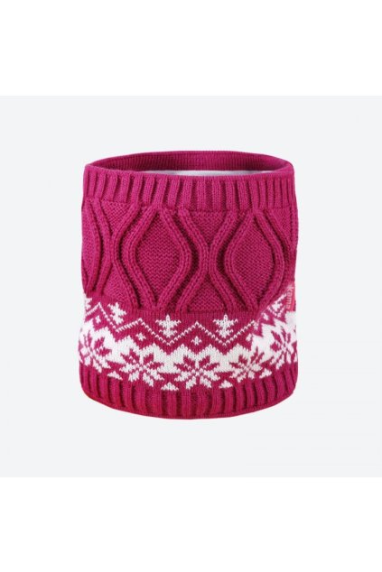 Detský pletený Merino nákrčník SB15 (FARBA ružová)
