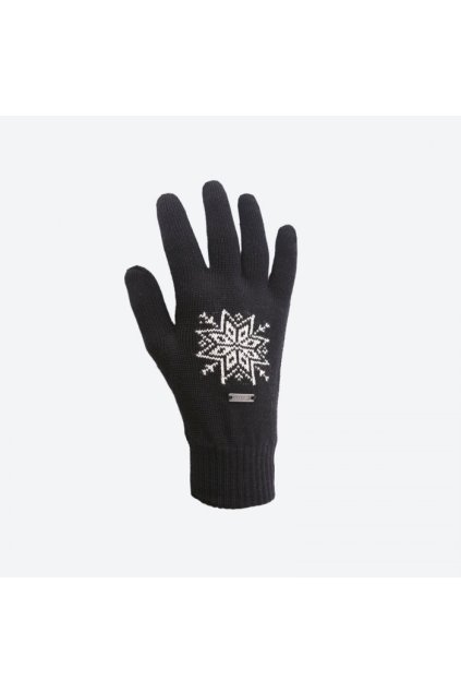 Pletené Merino rukavice R104 (FARBA čierna, VEĽKOSŤ S)