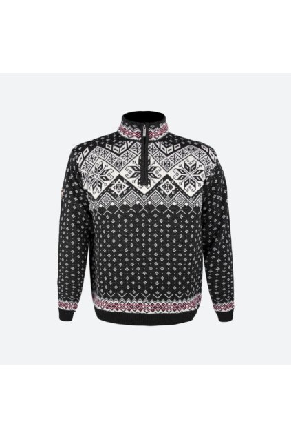 Pletený Merino sveter 4082 (FARBA červená, VEĽKOSŤ M)