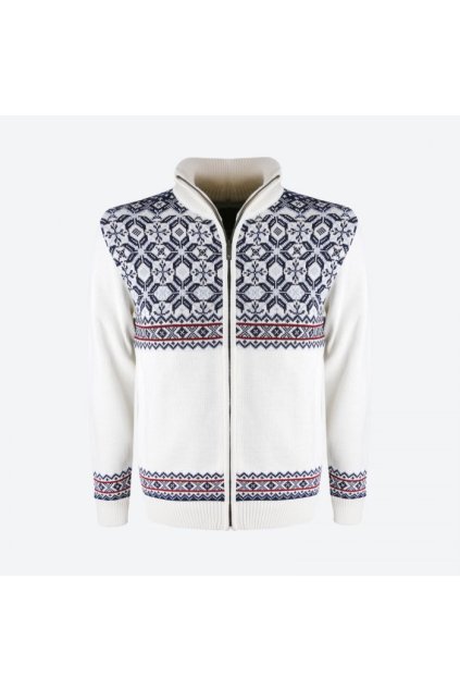 Pletený Merino sveter 4096 (FARBA biela, VEĽKOSŤ L)