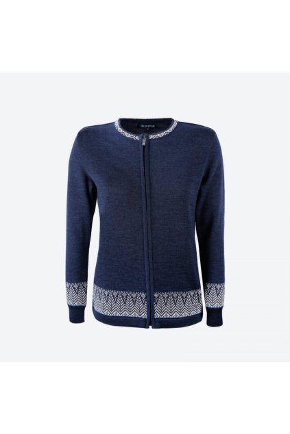 Pletený Merino sveter 5023 (FARBA modrá, VEĽKOSŤ XS)