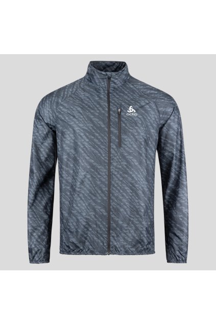 Bežecká bunda ZEROWEIGHT PRINT (FARBA čierna, VEĽKOSŤ M)