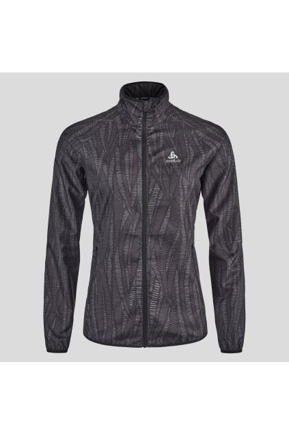 Bežecká bunda ESSENTIAL LIGHT PRINT (FARBA čierna, VEĽKOSŤ XS)