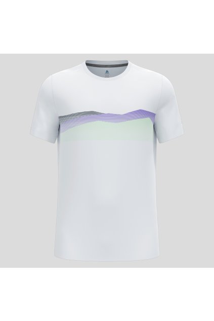 Termo tričko krátky rukáv F-DRY PRINT (FARBA čierno-sivá, VEĽKOSŤ S)