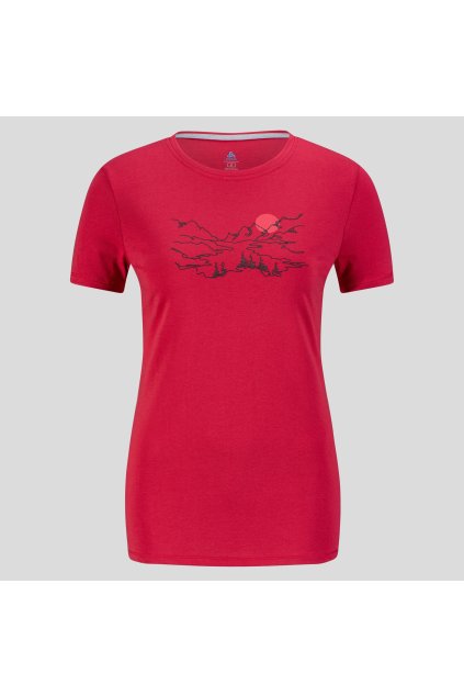 Funkčné tričko krátky rukáv KUMANO VALLEY (FARBA červená, VEĽKOSŤ S)
