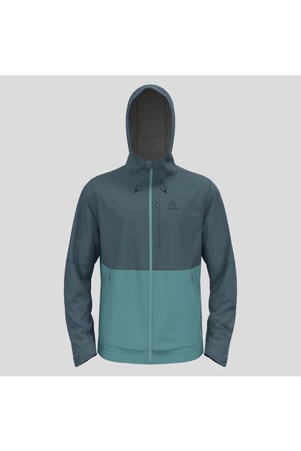 Outdoorová hardshelová bunda ASCENT 3L WATERPROOF (FARBA šedá-zelená, VEĽKOSŤ M)