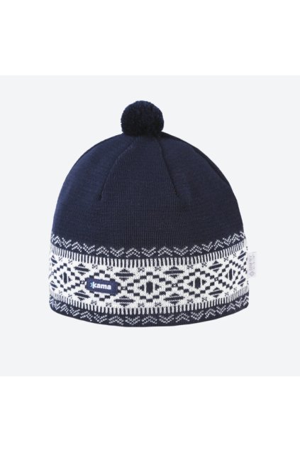 Pletená Merino čiapka AW74 (FARBA čierna, VEĽKOSŤ UNI)