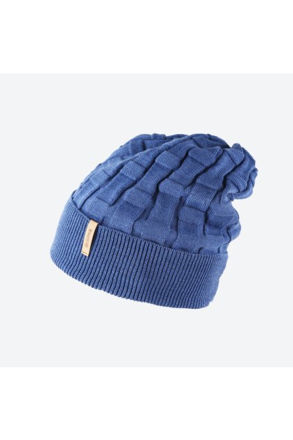 Detská pletená Merino čiapka B100 (FARBA modrá)