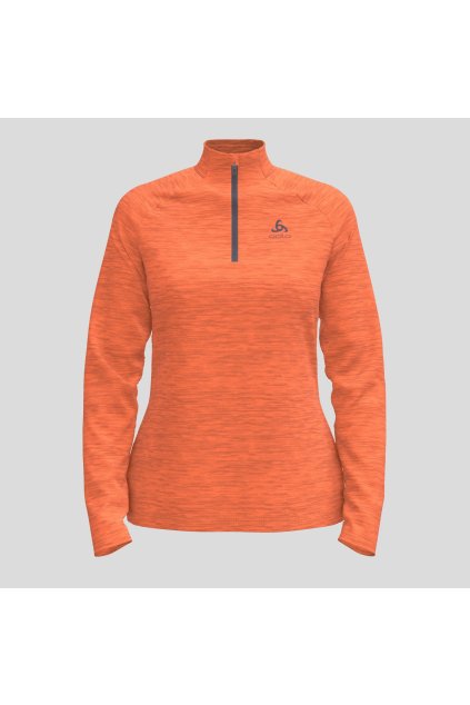 Funkčná mikina s krátkym zipsom ESSENTIALS CW 200 (FARBA oranžová, VEĽKOSŤ XS)